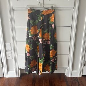 WHIT Floral Patterned Garment with Orange and Green Accents